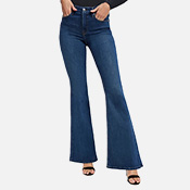 Shop Womens Flare Pull-On Jeans
