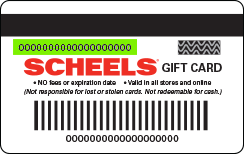 Gift Card Number is available on the top left corner of the card