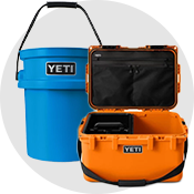 Yeti storage bucket and gobox